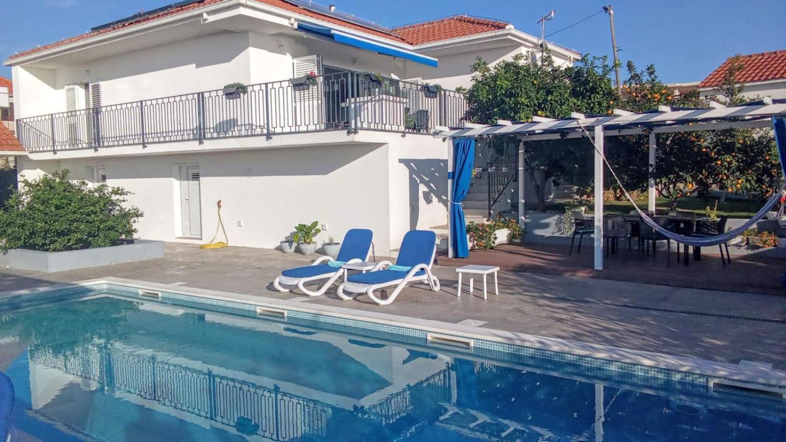 Luxury Villa Sentada Vinisce Bagian luar foto